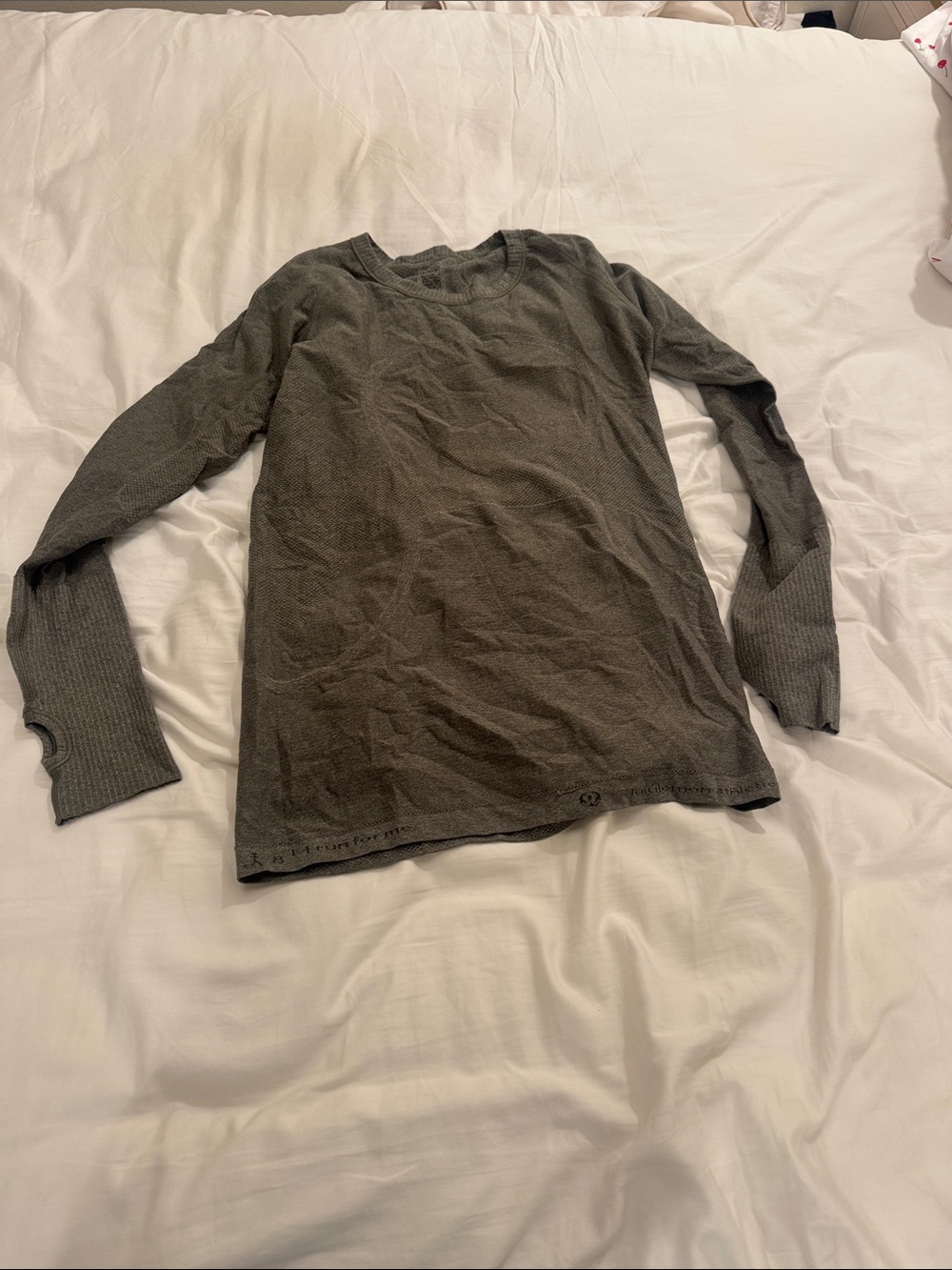 lululemon athletica Women's Long Sleeve Thermal Top - Gray